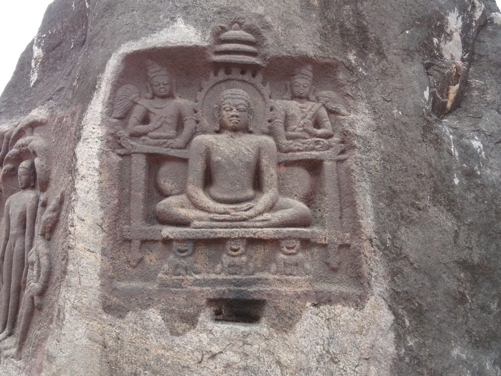Image of rock carved Mahavira sculpture