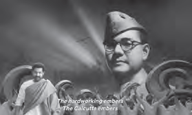 black and white photo of a man's face in the sky behind a man