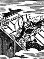 illustration of a man watching two women playing go 