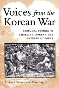 book cover for the voices from the korean war