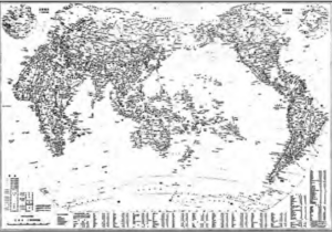 Standard Chinese map of the world