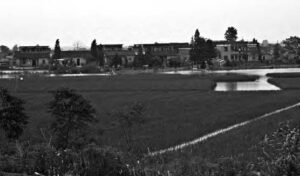 photo of water near a village