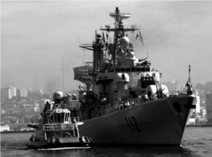 Image of two navy ships